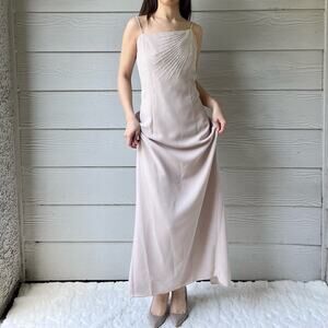 Vintage Dela-Jo By Lida Embellished Cami Maxi Dress.--MA6
